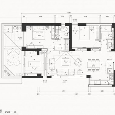 广州越秀·可逸江畔138平米三居室现代简约风格9万半包装修案例效果图15761.jpg