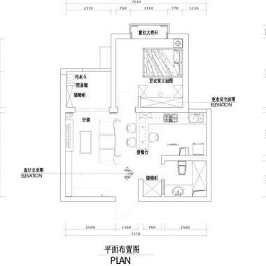 广州越秀可逸阳光119平米三居室混搭风格风格7万半包装修案例效果图7212.jpg