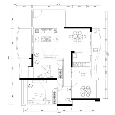 广州云东小区91平米三居室现代风格12万全包装修案例效果图9684.jpg