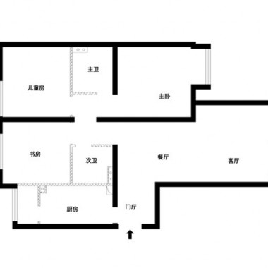 广州中信山语湖122平米三居室简欧风格风格13.8万全包装修案例效果图17654.jpg
