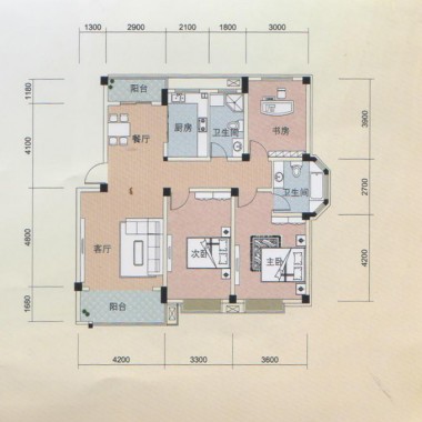 广州珠光流溪御景108平米三居室现代简约风格13万全包装修案例效果图16320.jpg
