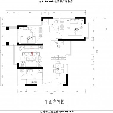深圳景贝南小区96平米三居室现代风格10万全包装修案例效果图8847.jpg