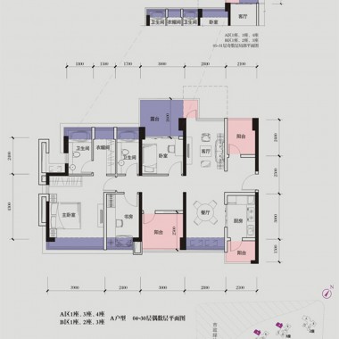 深圳莱蒙水榭春天128平米四居室现代简约风格13万半包装修案例效果图26902.jpg