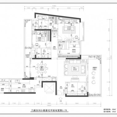 深圳兰溪谷二期191平米四居室美式风格风格30万半包装修案例效果图23663.jpg