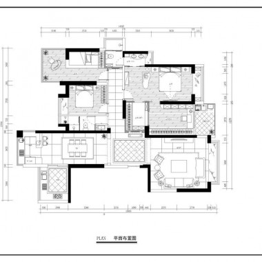深圳浪琴半岛180平米三居室简欧风格风格47.8万全包装修案例效果图9453.jpg