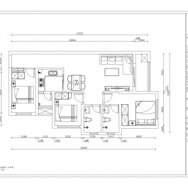 深圳力高君御国际79平米三居室现代简约风格10.3万全包装修案例效果图8642.jpg