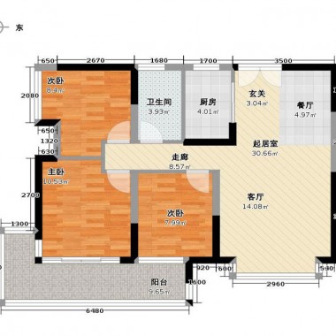 深圳流塘阳光118平米四居室简欧风格风格14万全包装修案例效果图10903.jpg