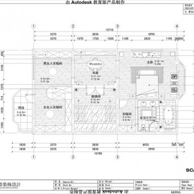 北京中海九号公馆别墅600平米别墅欧美风情风格65万半包装修案例效果图1107.jpg