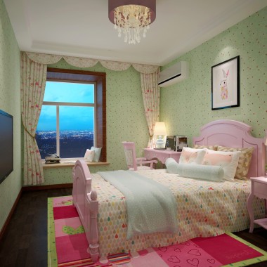 北京远洋山水130.6平米三居室混搭风格风格30万全包装修案例效果图4764.jpg