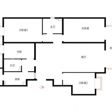 北京远洋沁山水157平米三居室中式风格风格12.8万全包装修案例效果图5503.jpg