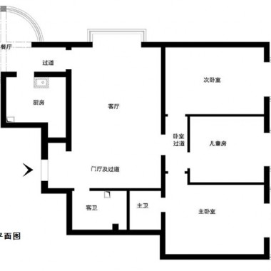 北京裕龙花园五区153平米三居室现代简约风格21万全包装修案例效果图1444.jpg