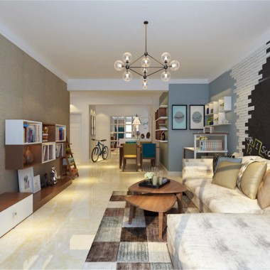北京悠胜美地赢家88平米二居室现代风格5万半包装修案例效果图5691.jpg