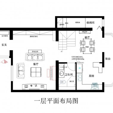北京亦庄大雄百城家园180平米三居室欧美风情风格30万全包装修案例效果图5242.jpg