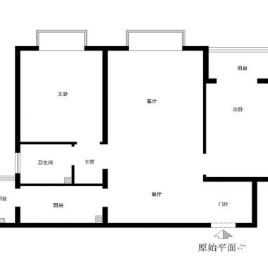 北京宜居园89平米二居室现代简约风格11万全包装修案例效果图880.jpg