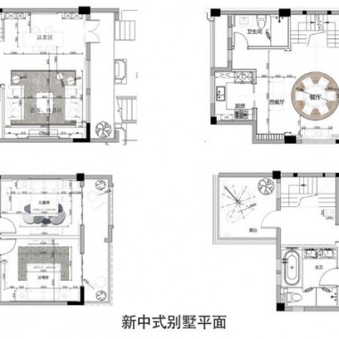 零次方空间设计  中式别墅，清贵典雅-#样板房#新中式##8638.jpg