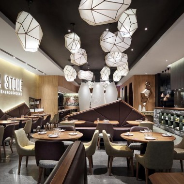 艺鼎空间美学设计：大地色系的西餐厅“原石牛扒”-#餐饮室内设计#3892.jpg