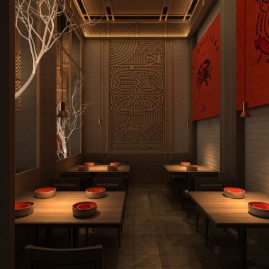 秦淮河畔，“红大龙虾”盛宴，吃货首选地-#餐厅设计#餐饮空间设计#龙虾餐厅设计#2669.jpg