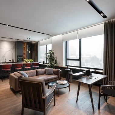“高级灰+棕”基辅现代公寓设计 -#现代#住宅#国外#2646.jpg