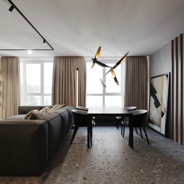 “灰+棕木” 优雅简约风公寓设计-#现代#住宅#国外#2273.jpg