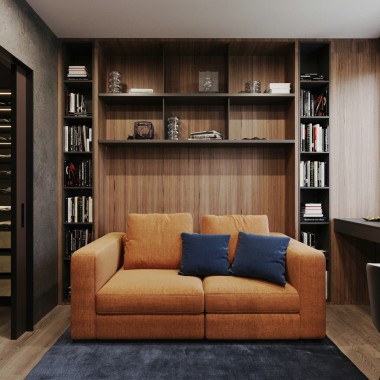 “灰+棕木” 优雅简约风公寓设计-#现代#住宅#国外#2335.jpg