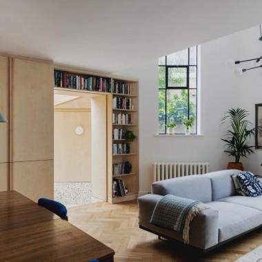 IF_DO创造了东伦敦公寓的几何延伸-#三角形天窗#水磨石地板#399.jpg