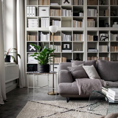 家庭图书馆和夹层卧室，斯德哥尔摩53㎡小公寓-#国外公寓#北欧#现代#985.jpg