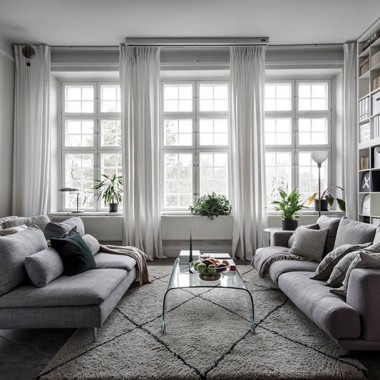 家庭图书馆和夹层卧室，斯德哥尔摩53㎡小公寓-#国外公寓#北欧#现代#998.jpg