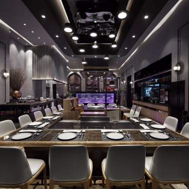餐饮空间设计，艺鼎新作，雅玛花式铁板烧7232.jpg