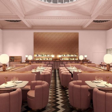 伦敦粉红色的素描主题餐厅1045.jpg