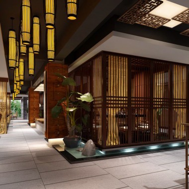 新中式禅意餐馆餐厅茶楼CAD图+8张效果图+3D模型带灯光材质13011.jpg