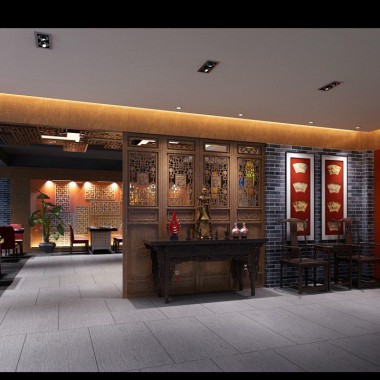 新中式禅意餐馆餐厅茶楼CAD图+8张效果图+3D模型带灯光材质13013.jpg