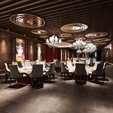 餐厅设计效果图中餐厅餐厅包间包房小吃店面馆工业主题餐厅-44540.jpg