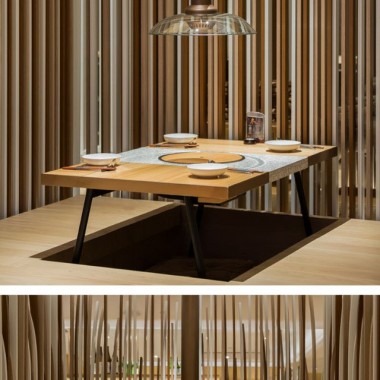 上海：餐厅的桌子四周都是弯曲的木条1973.jpg
