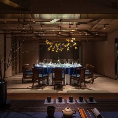 280㎡海派文化餐厅设计：用撞色的方式来构造空间4241.jpg