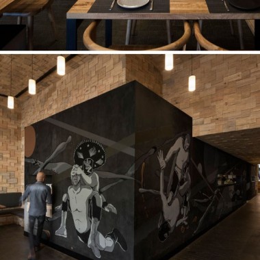 Francesc Rife Studio：餐馆的墙壁上覆盖着木瓦5917.jpg
