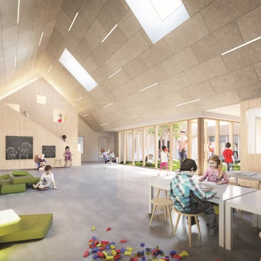 丹麦日托中心，以儿童尺度设计‘小房子’  Kullegaard3362.jpg