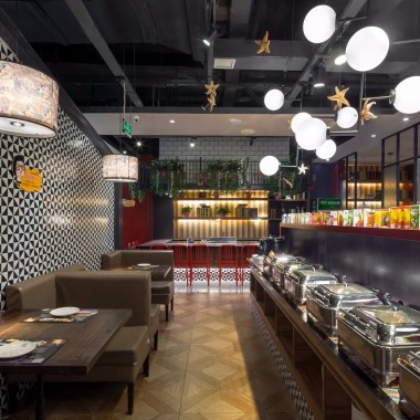 餐饮空间设计铁板烧餐厅设计【月影铁板烧】潋滟月影下的艺术餐厅265.jpg