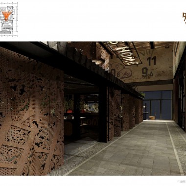 工业风格餐厅设计 时尚复古设计金属风格现代时尚餐厅CAD施工图纸 外婆家21886.jpg