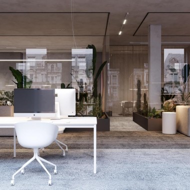 Office space：混凝土与粉色的绝配3603.jpg